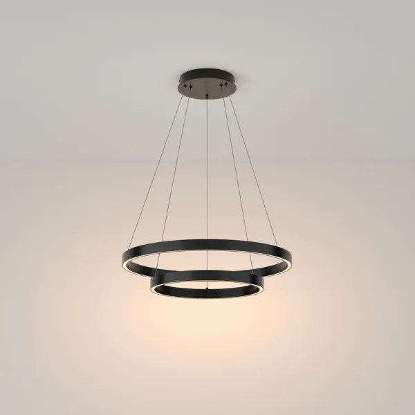 Maytoni MOD058PL-L55B3K - LED Luster na lanku RIM LED/61W/230V pr. 60 cm čierna