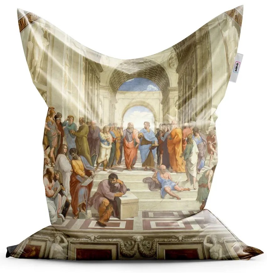 Sablio Sedací vak Athénská škola - Raffael Santi - 200x140 cm
