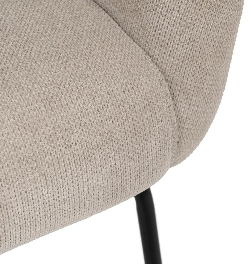 Béžové ženilkové kreslo Classic – Ixia