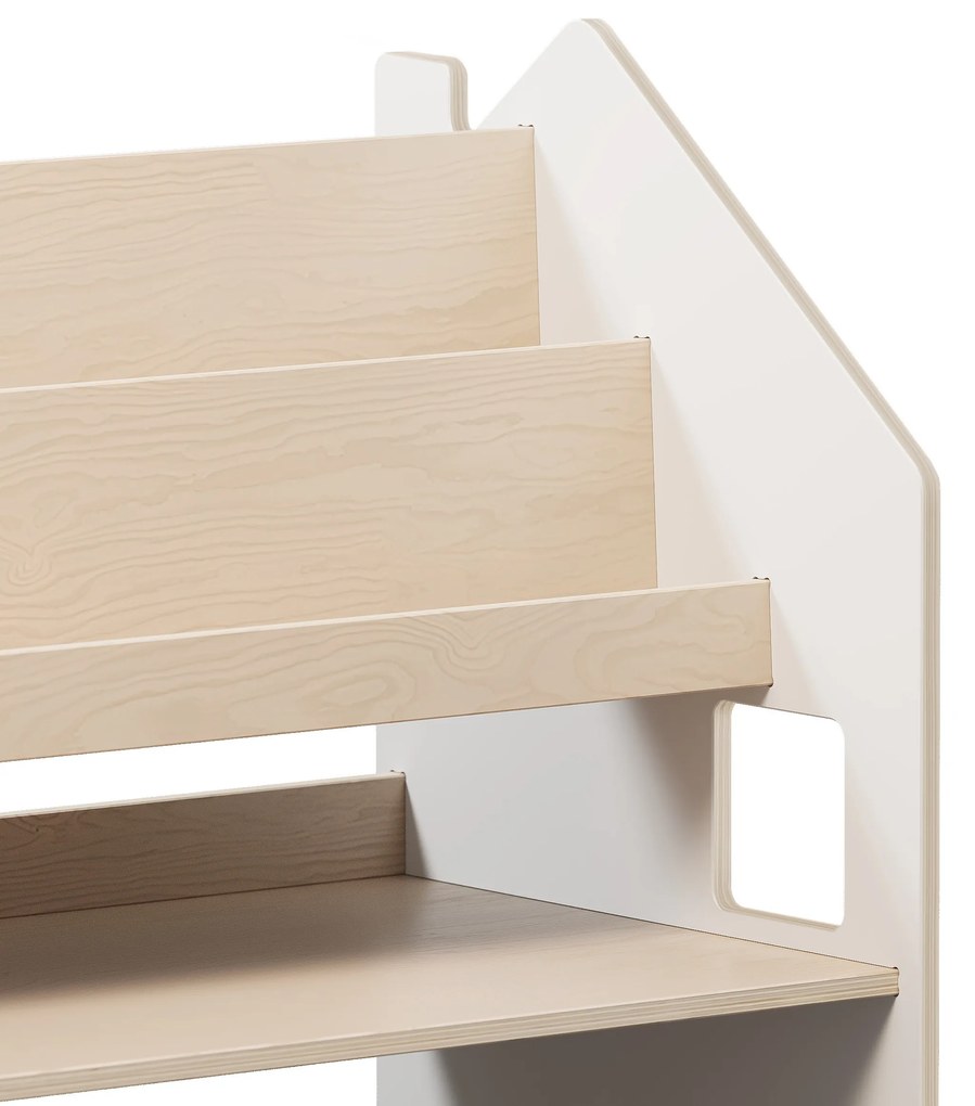 Univerzálna montessori polica 2v1 – biela