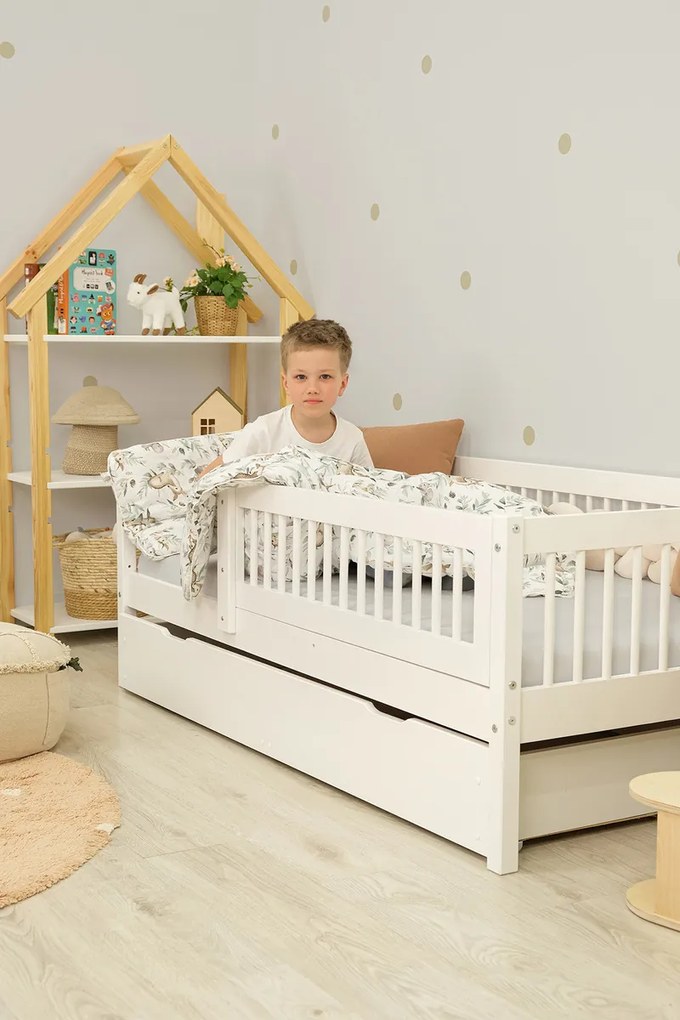 Ourbaby® 35986-0 Dětská postel Teddy Plus - bílá posteľ 160x80 cm biela