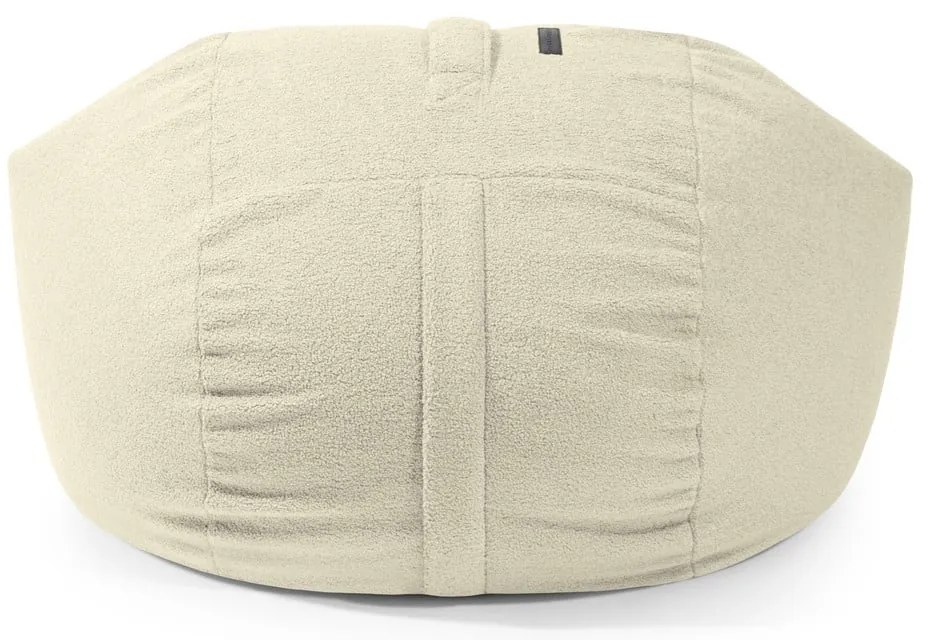 Svetlosivý sedací vak z textílie buklé Roll 105 – SLOWDOWN