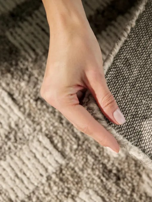 Koberec BOHO Linara kremový / hnedý