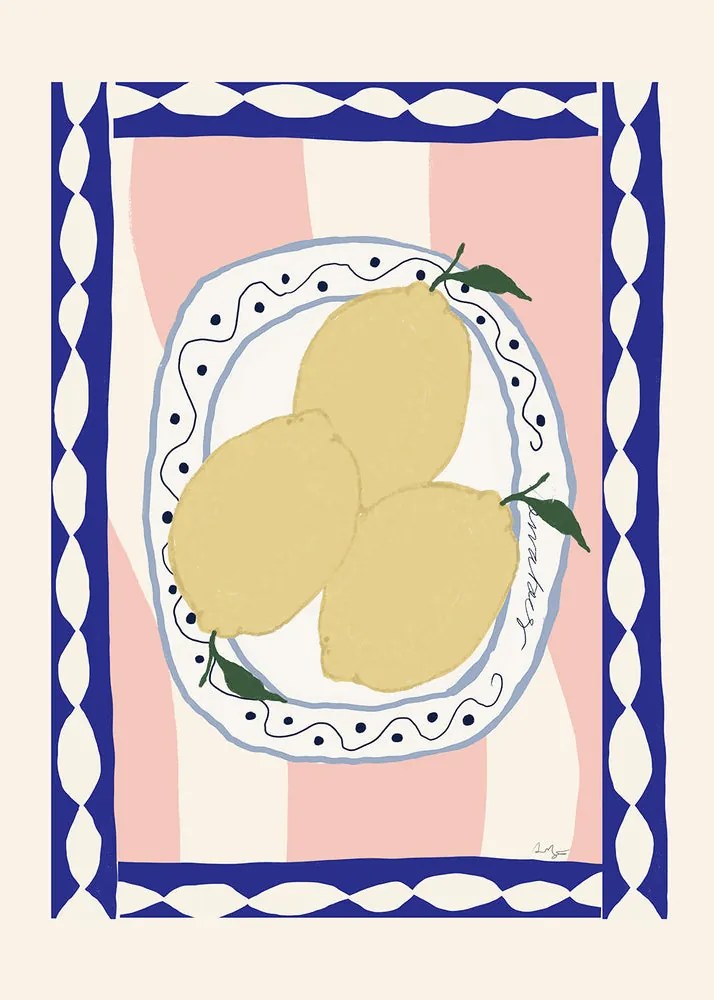 The Poster Club Plagát Wavy Table by Anna Mörner 40x50 cm
