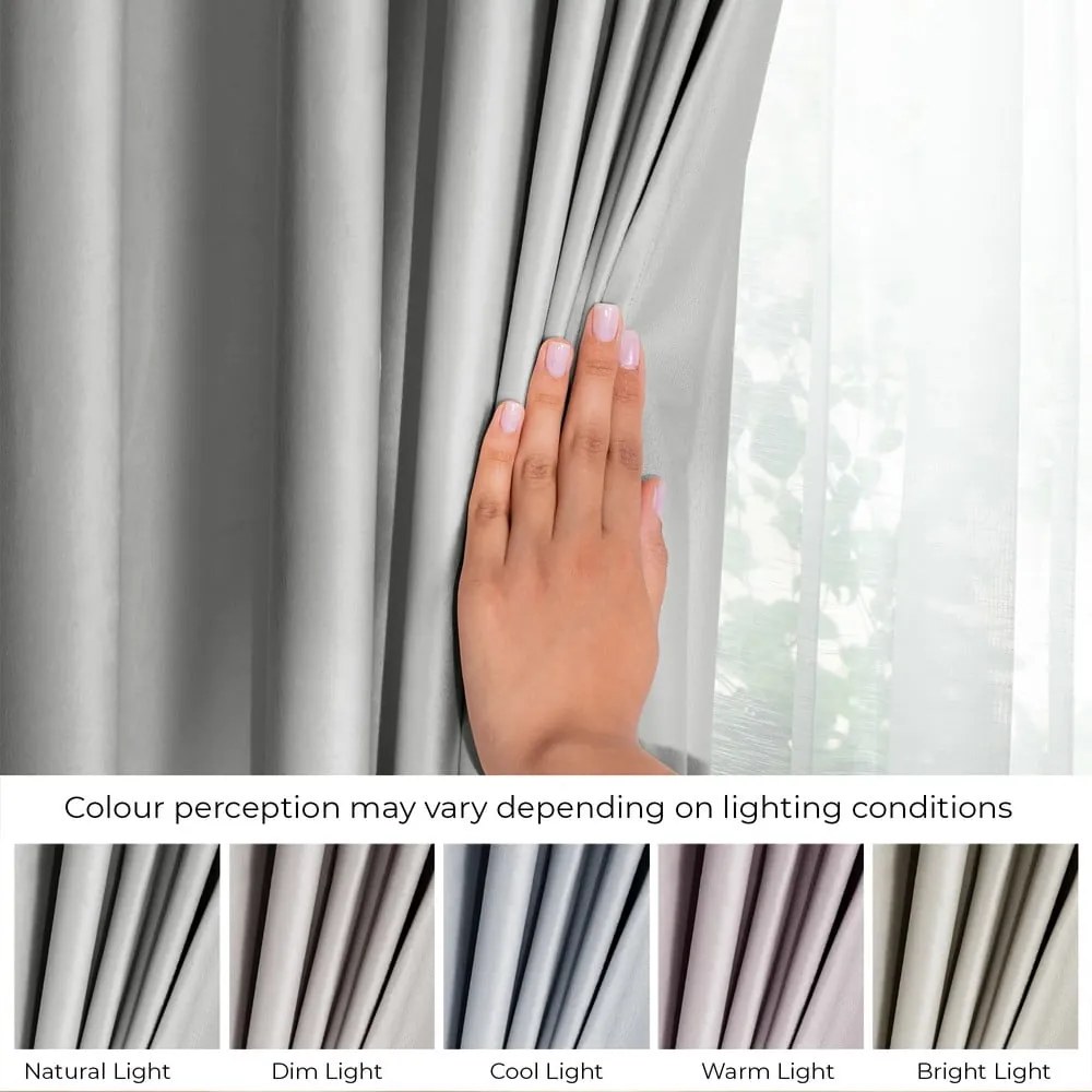 Sivý zamatový dimout záves 140x245 cm Pleat – Restilo