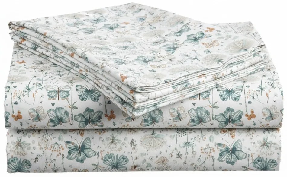 Bavlnená plachta do detskej postieľky ELIVINE biela 110x160 cm