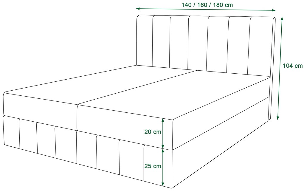 Manželská posteľ Boxspring 180 cm Barack (svetlomodrá) (s matracom a úložným priestorom). Akcia -20%. Vlastná spoľahlivá doprava až k Vám domov. 1046397