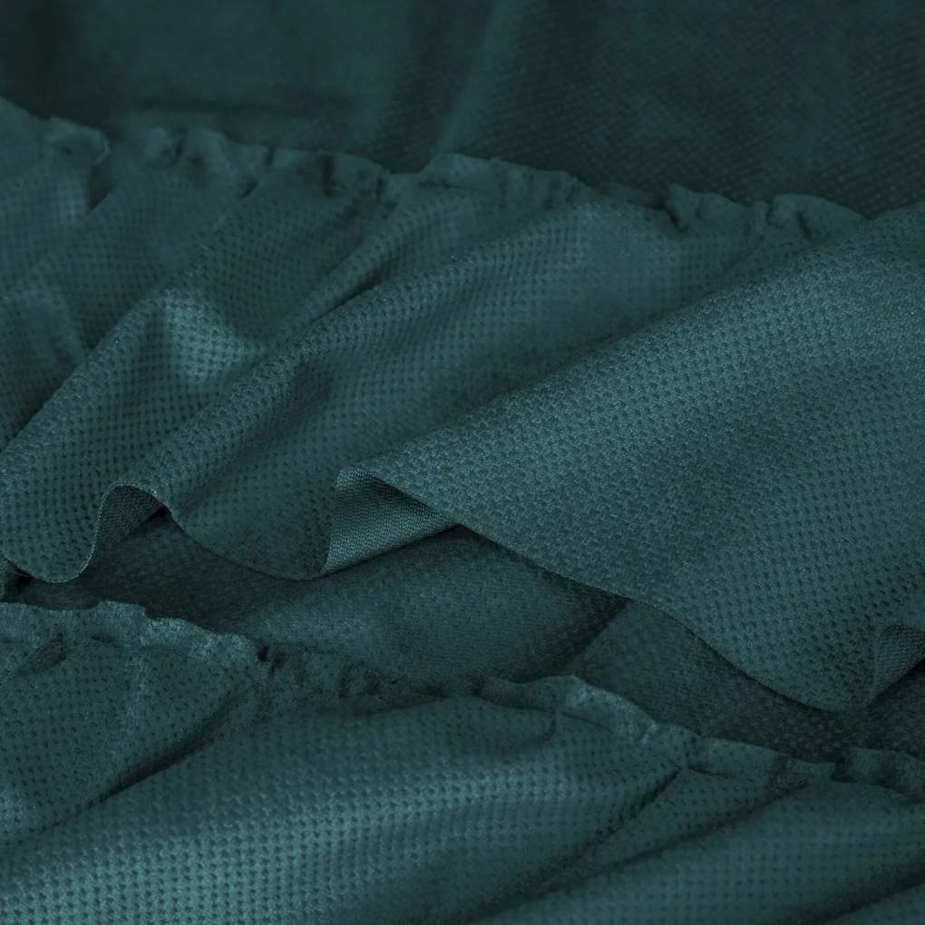 ZATEMŇOVACÍ ZÁVES NA KRÚŽKOCH MEGI 140X250 CM TMAVOZELENÁ