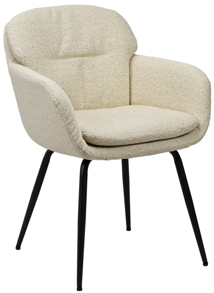 Georgia Krémová (látka Monza 90) - MODERNÁ ČALÚNENÁ STOLIČKA DO OBÝVAČKY/ JEDÁLNE/ KANCELÁRIE LOFT