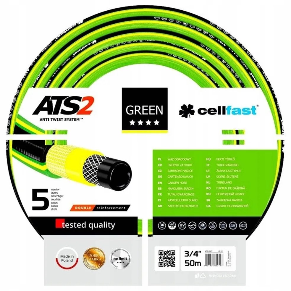 Záhradná hadica 1/2" 25m | CELLFAST
