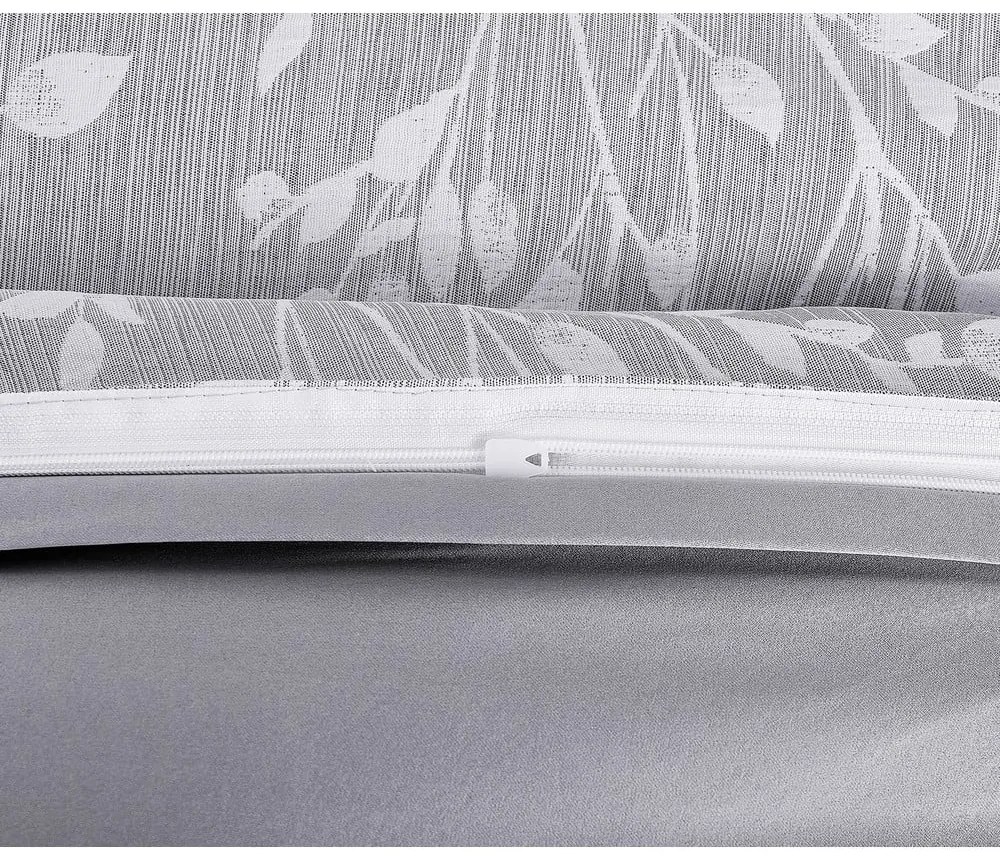 Sivé obliečky na jednolôžko zo žakára 140x200 cm Boston – My House