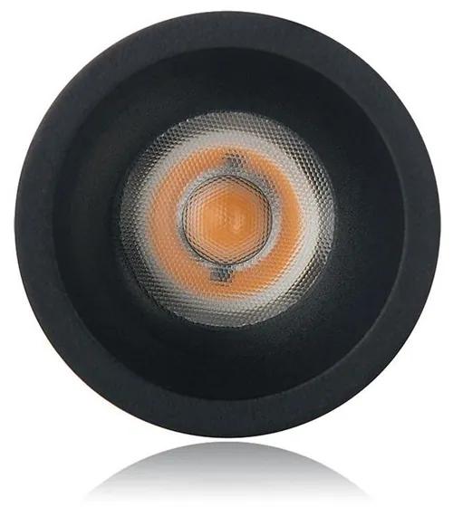 LED 2 Vnútorné zapustené bodové svietidlo RAY-XS P.4 cm čierne