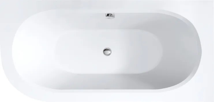 BPS-koupelny Akrylátová asymetrická vaňa na vstavanie HYD-EBI150P-VEST 150x75 cm PRAVÁ, biela