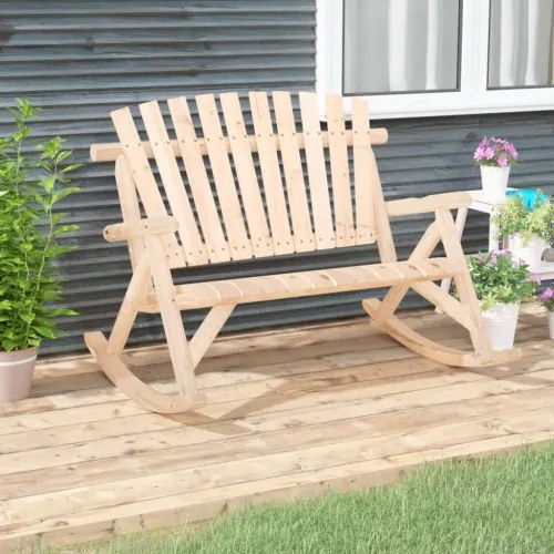 vidaXL 2-miestna záhradná hojdacia lavica 123x96x102 cm masívny smrek-