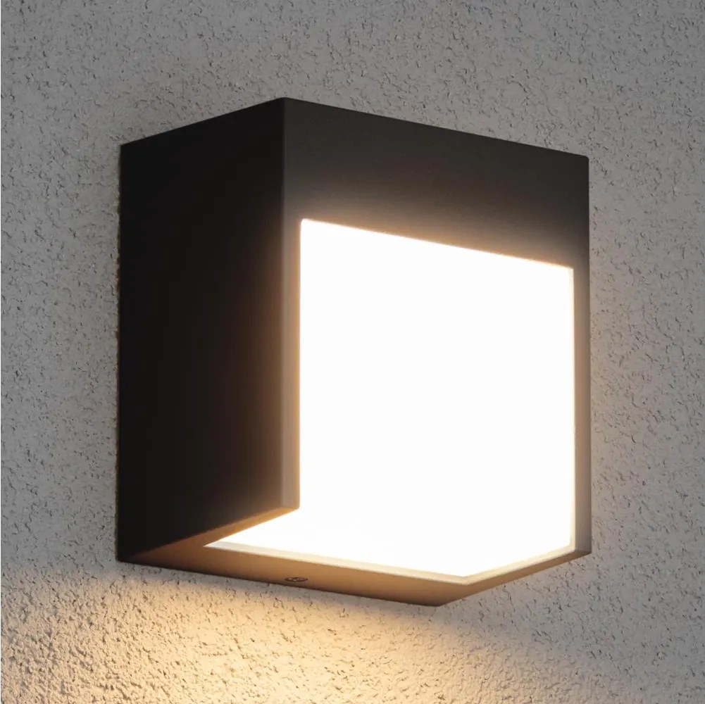 Brilagi - LED Vonkajšie nástenné svietidlo TERNI LED/12W/230V čierna IP44