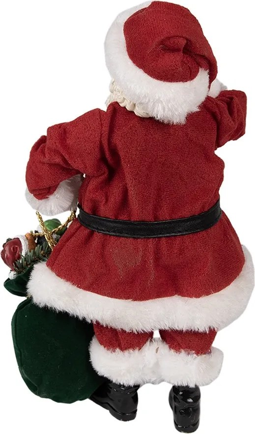 Vianočné dekorácie Santa Claus s vrecom darčekov - 16 * 8 * 28 cm