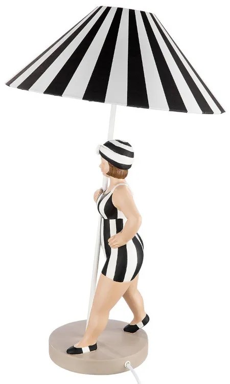 Retro svietidlo čierno biele BECKY