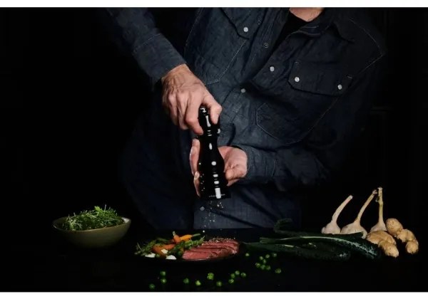 Cole&Mason - Sada mlynčekov na soľ a korenie LONDON 2 ks 18 cm buk/čierna