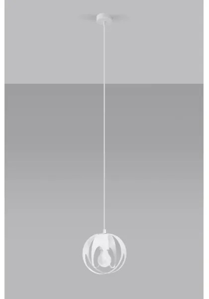 Sollux SL.1083 - Luster na lanku TULOS 1xE27/60W/230V biela