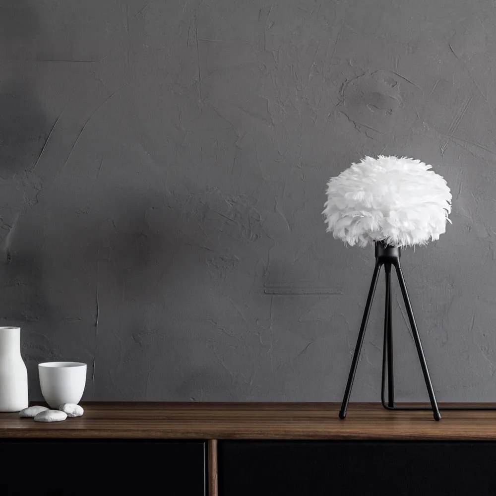 Čierny stolový stojan tripod na svietidlá UMAGE, výška 36 cm