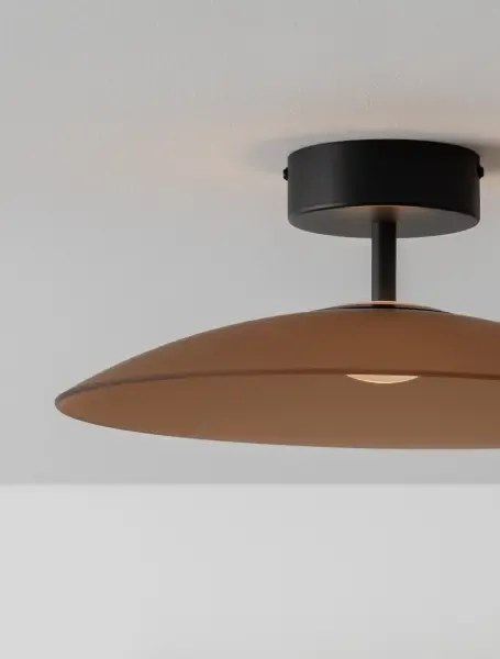 LED čierno-moca hnedé dizajnové stropné svietidlo Polifemo 40