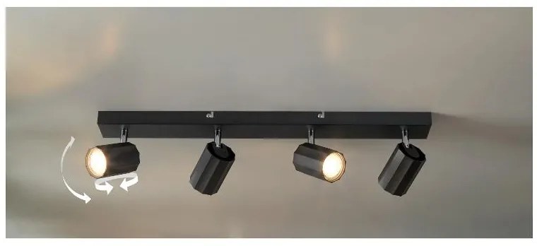 Livarno home Stropné svietidlo (stropné lištové svietidlo, čierna)  (100393017)