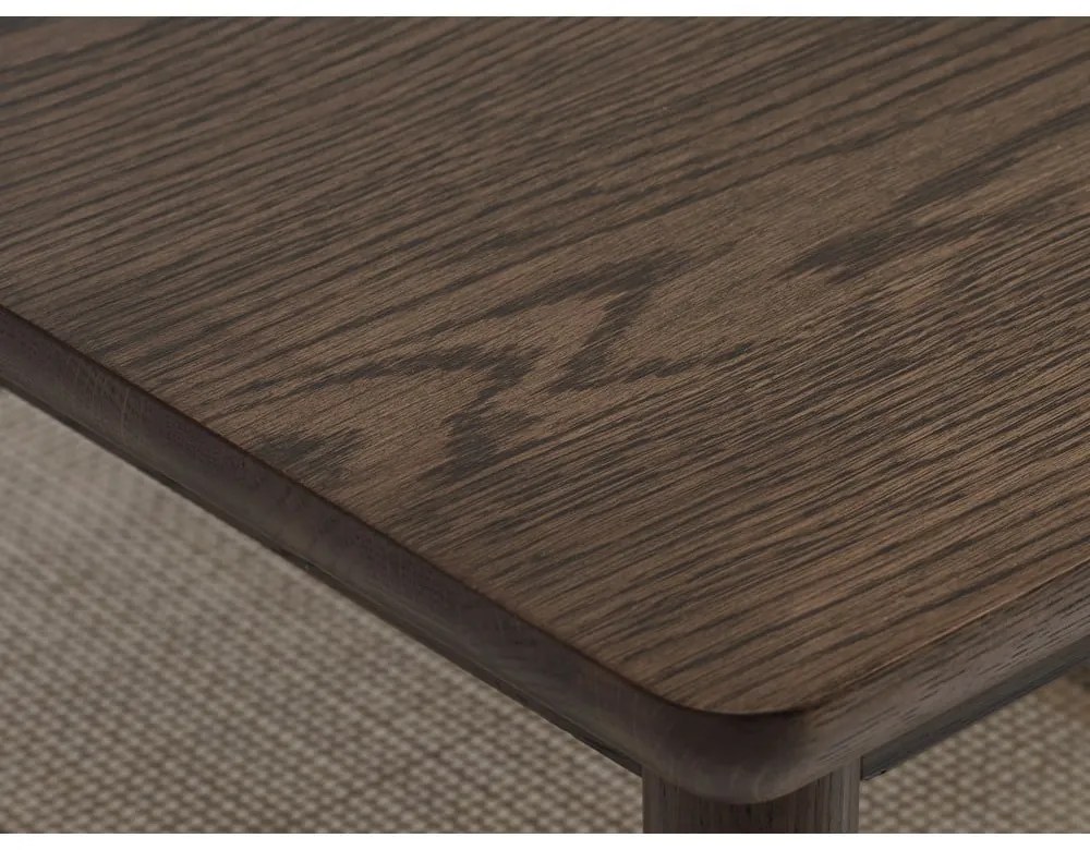 Hnedý konferenčný stolík s doskou v dubovom dekore 60x120 cm Barrali – Unique Furniture