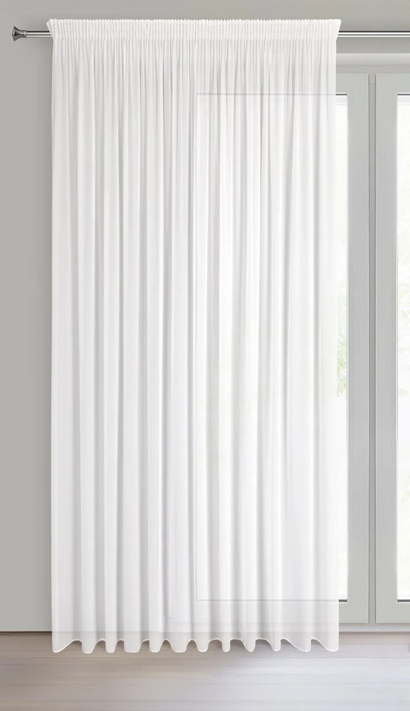 ZÁCLONA NA PÁSKE DEBRA 400X270 CM BIELA