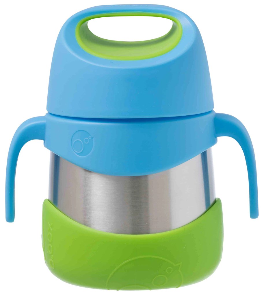Termoska na jedlo - modrá/zelená