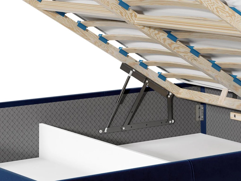 Čalúnená posteľ s kontajnerom Widans, Dostupné poťahy: Fresh 11, Rozmer postele: 160x200