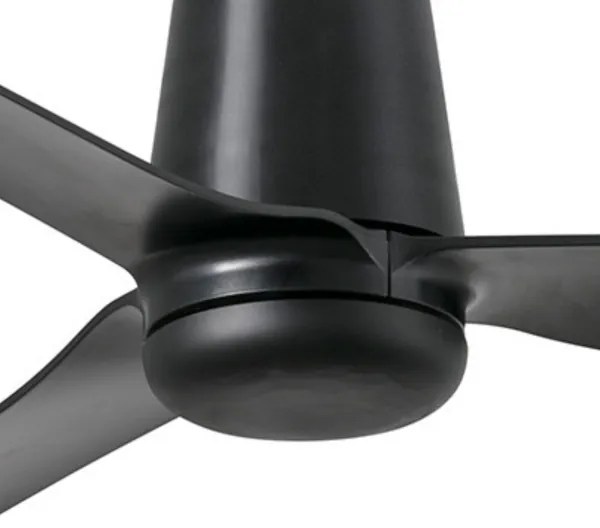 FARO 33830 - Stropný ventilátor PUNT TUB M čierna pr. 130 cm + diaľkové ovládanie