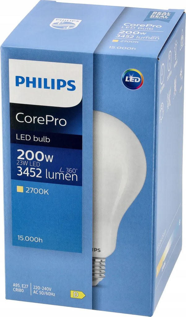 LED žiarovka Philips E27 - 23W - 3452lm - 2700k Corepro Premium