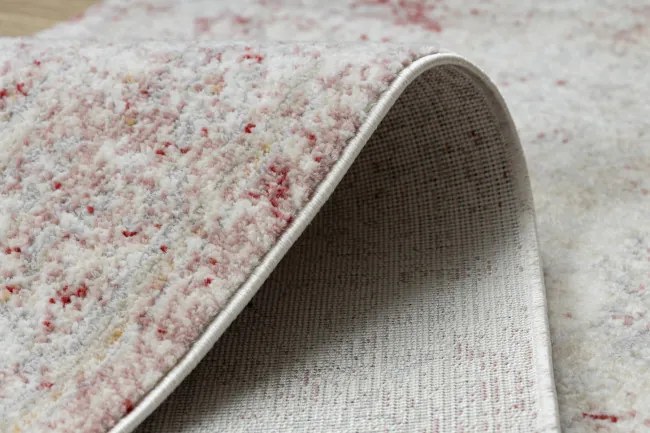 Koberec / behúň DISTIN 0828A ružový / púdrový / biely