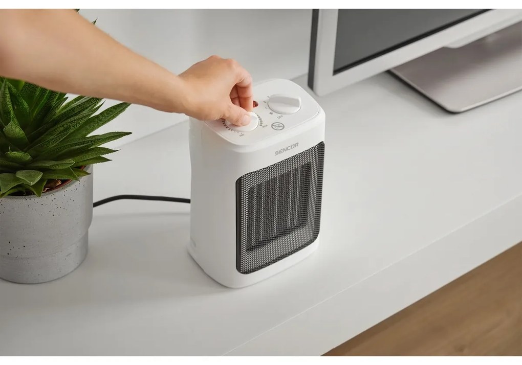 Sencor SFH 7600WH keramický ohrievač, biela