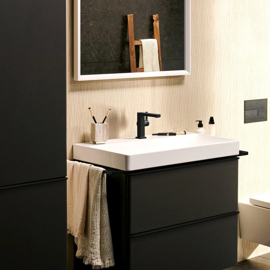 Hansgrohe Tecturis E, páková umývadlová batéria 110 Fine CoolStart EcoSmart+ bez odtokovej garnitúry, čierna matná, HAN-73021670