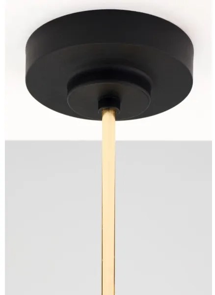 Jupiter 2087 - Luster na tyči RAMIREZ 3xE27/15W/230V zlatá/čierna