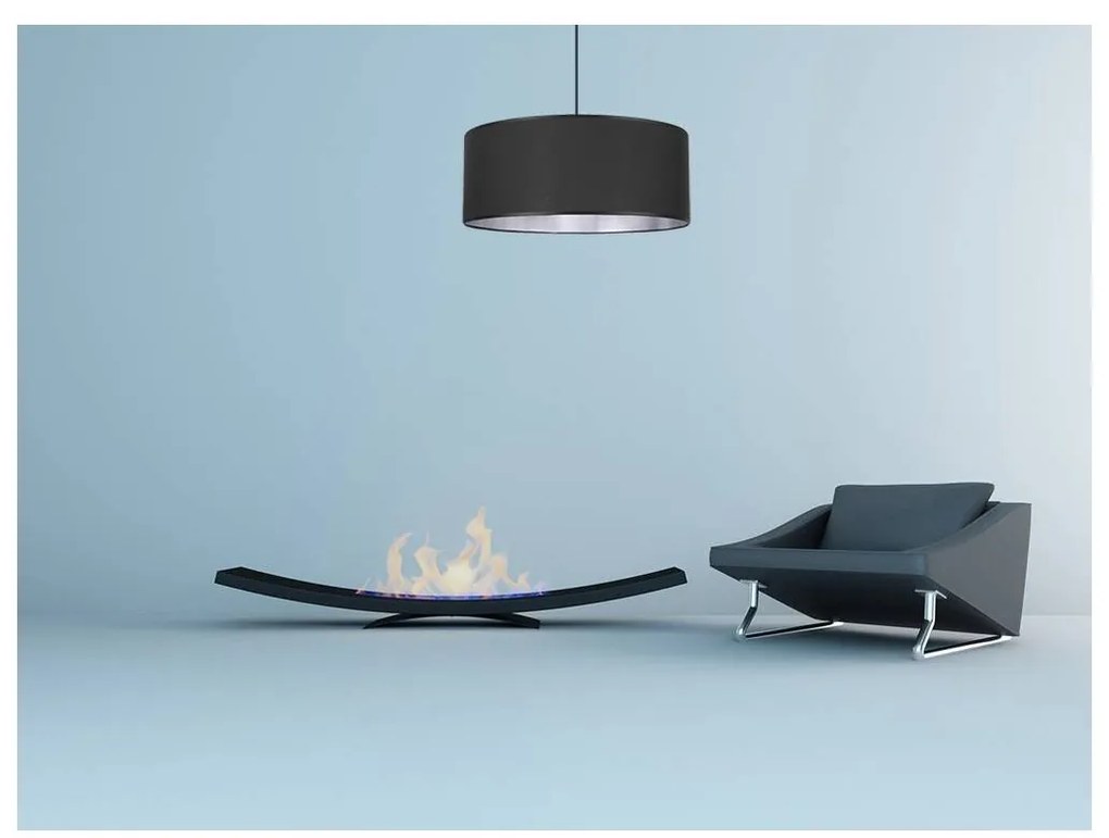 Závesné svietidlo Shade, 1x textilné tienidlo (výber z 2 farieb), (výber z 3 farieb konštrukcie), (fi 50cm), ch