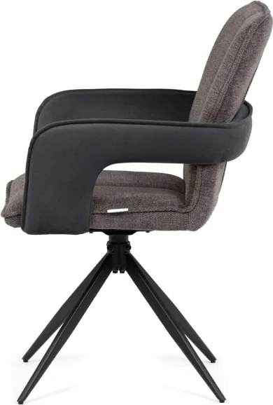 Jedálenská stolička otočná 180° DCH-F1146 GREY2 sivá