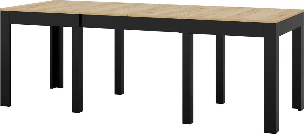 Rozkládací jídelní stůl Jord 140/260 cm dub Craft/černý
