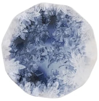 Jedálenská súprava 24 ks, modrá/porcelán