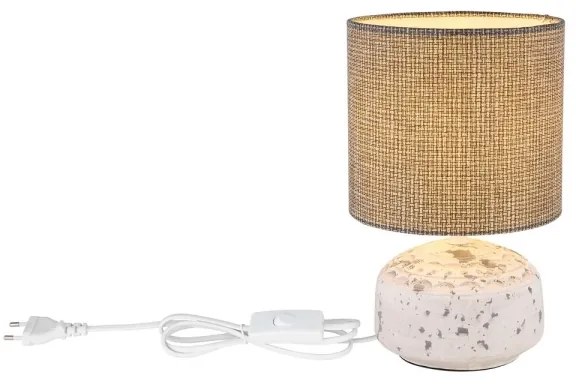 Globo 21624 - Stolná lampa IGA 1xE14/40W/230V šedá/keramika