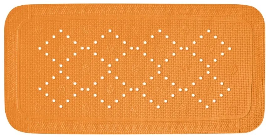 Spirella Protišmyková podložka do vane ALASKA, oranžová, 91 x 36 cm