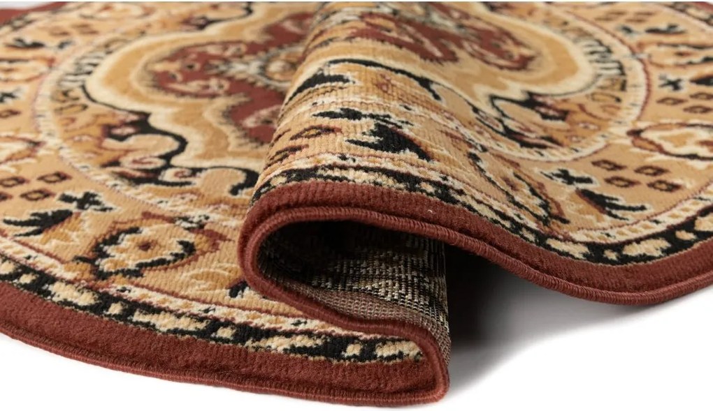 TA Koberec E951A HNEDÉ ATLASOVÉ KOLESO Rozmer: 80x80 cm