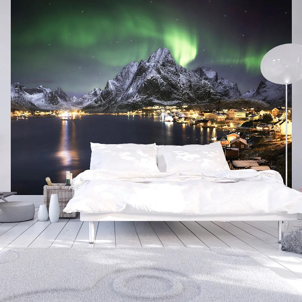 Artgeist Fototapeta - Aurora borealis Veľkosť: 250x175, Verzia: Premium