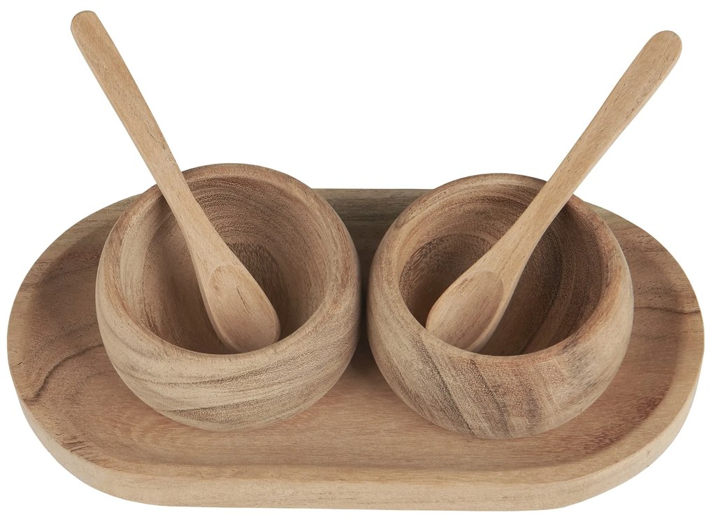 Ib Laursen Dřevěná dóza na sůl a pepř Acacia Wood