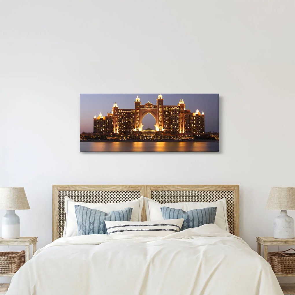 Obraz stavby v Dubaji (120x50 cm)