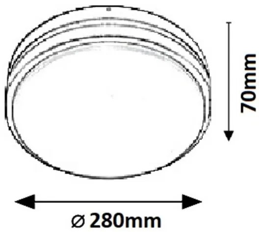 Rabalux 8848 - LED vonkajšie stropné svietidlo HAMBURG LED/12W/230V IP44