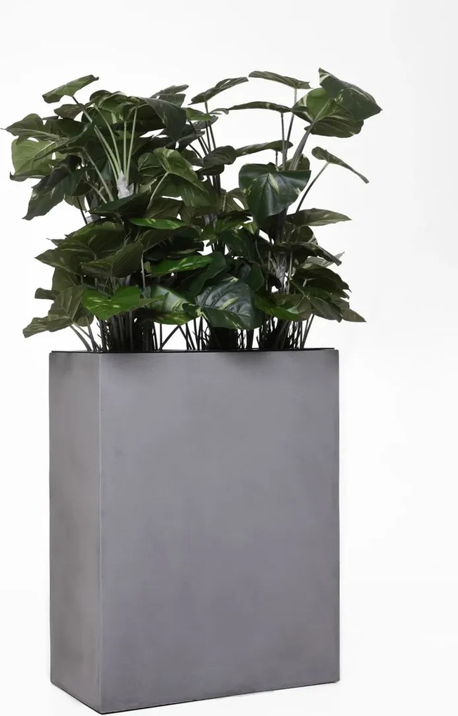 Kvetináč ELEMENTO, sklolaminát, šírka 59 cm, sivá