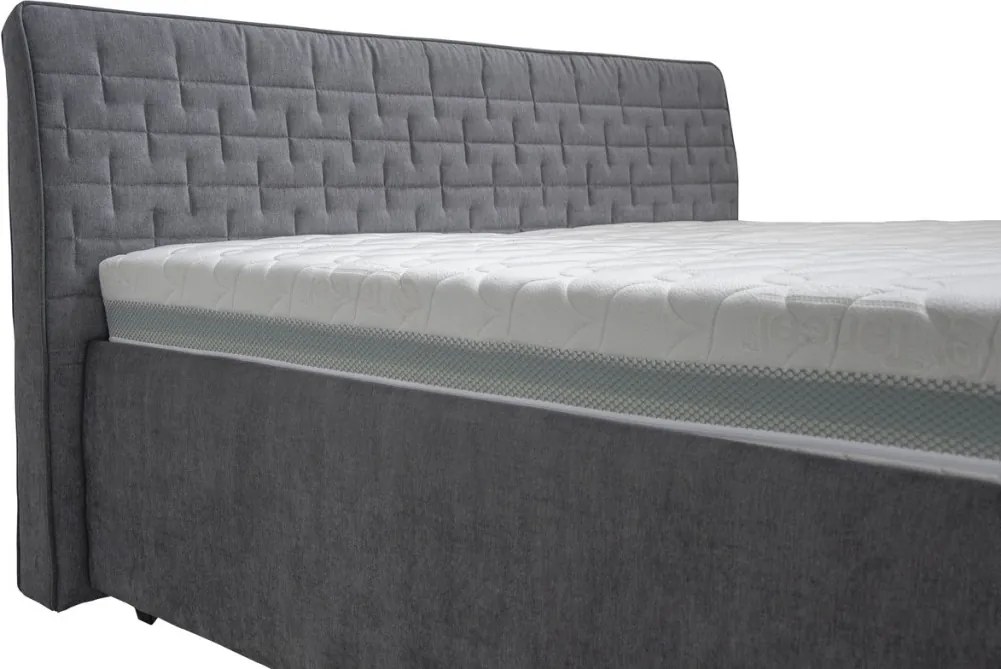 Posteľ Rita 180x200 cm, šedá látka