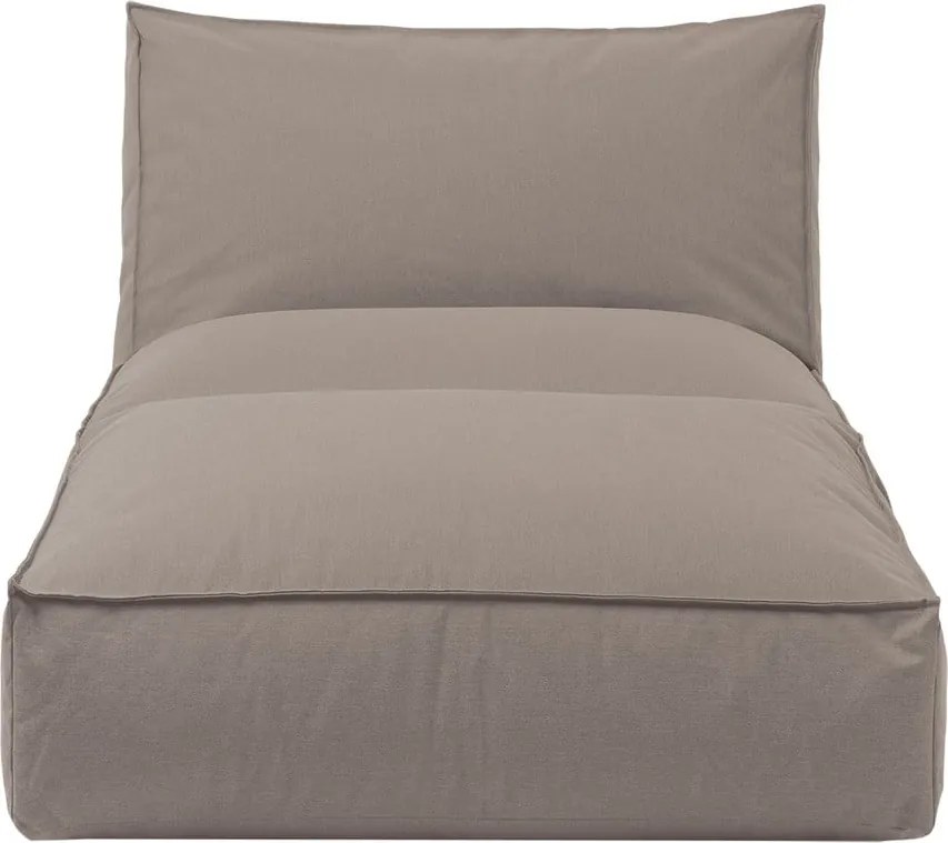 Hnedé polstrované vonkajšie ležadlo Blomus Stay